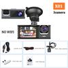 3Camera Car DVR 1080P Video Recorder WIFI Dash Cam for Car Front and Rear View Camera for Vehicle Night Vision Car Assecories
