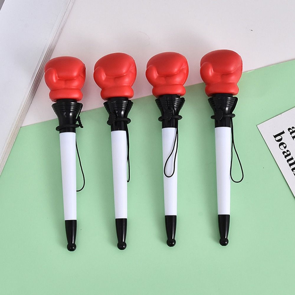 Funny Shape Boxing Glove Pen Smooth Writing Fist-shaped Pen Bouncing Ballpoint Pen School Office
