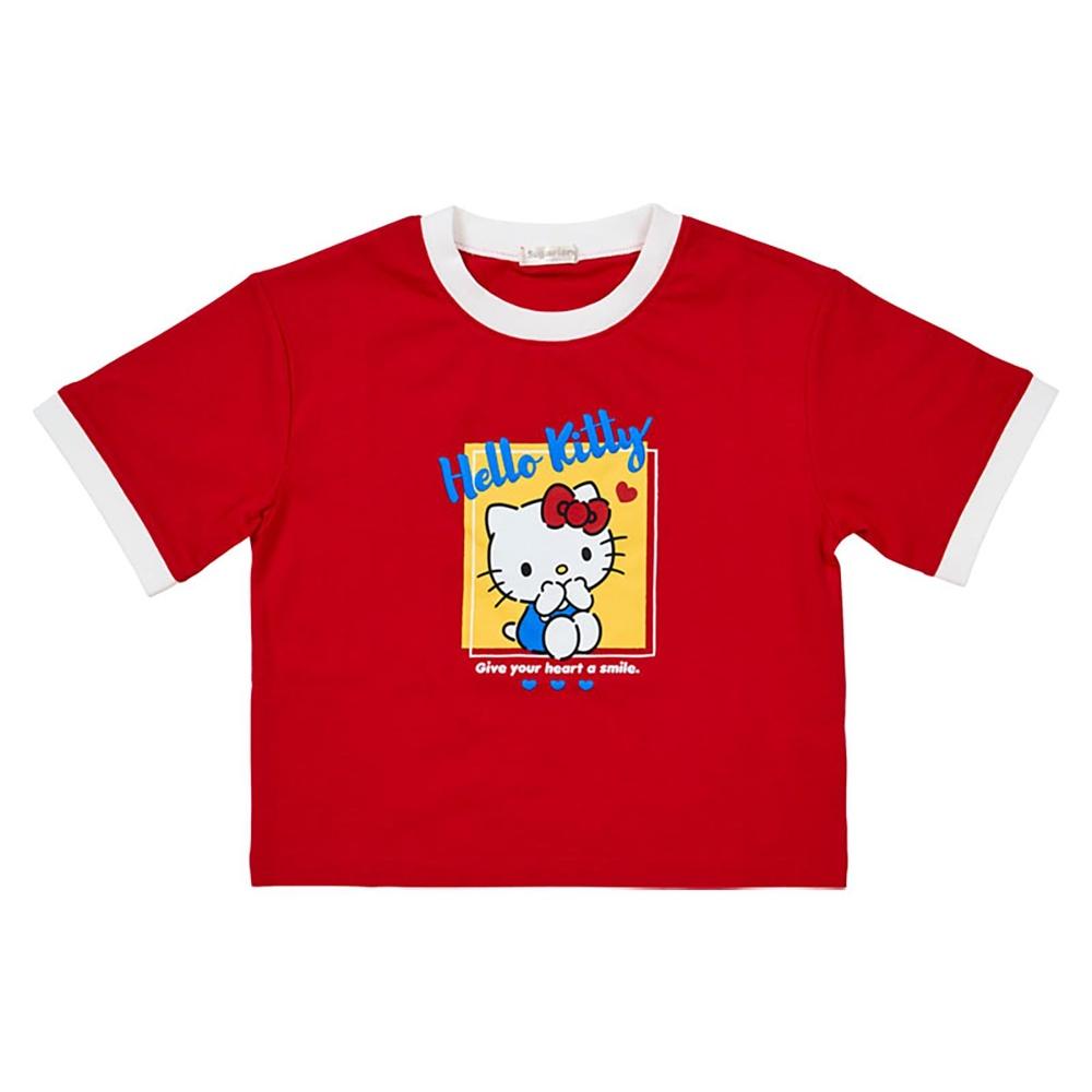 Sanrio Kids Short Sleeve T-Shirt Hello Kitty Red 130cm 826600