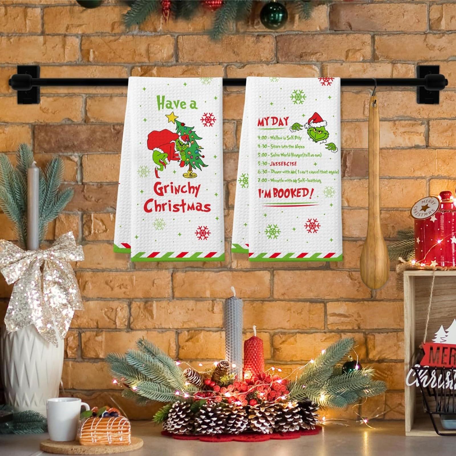 

Christmas 3D Printed Towels, Kitchen Suction Towels, Hand Towels, Face Towels One Size