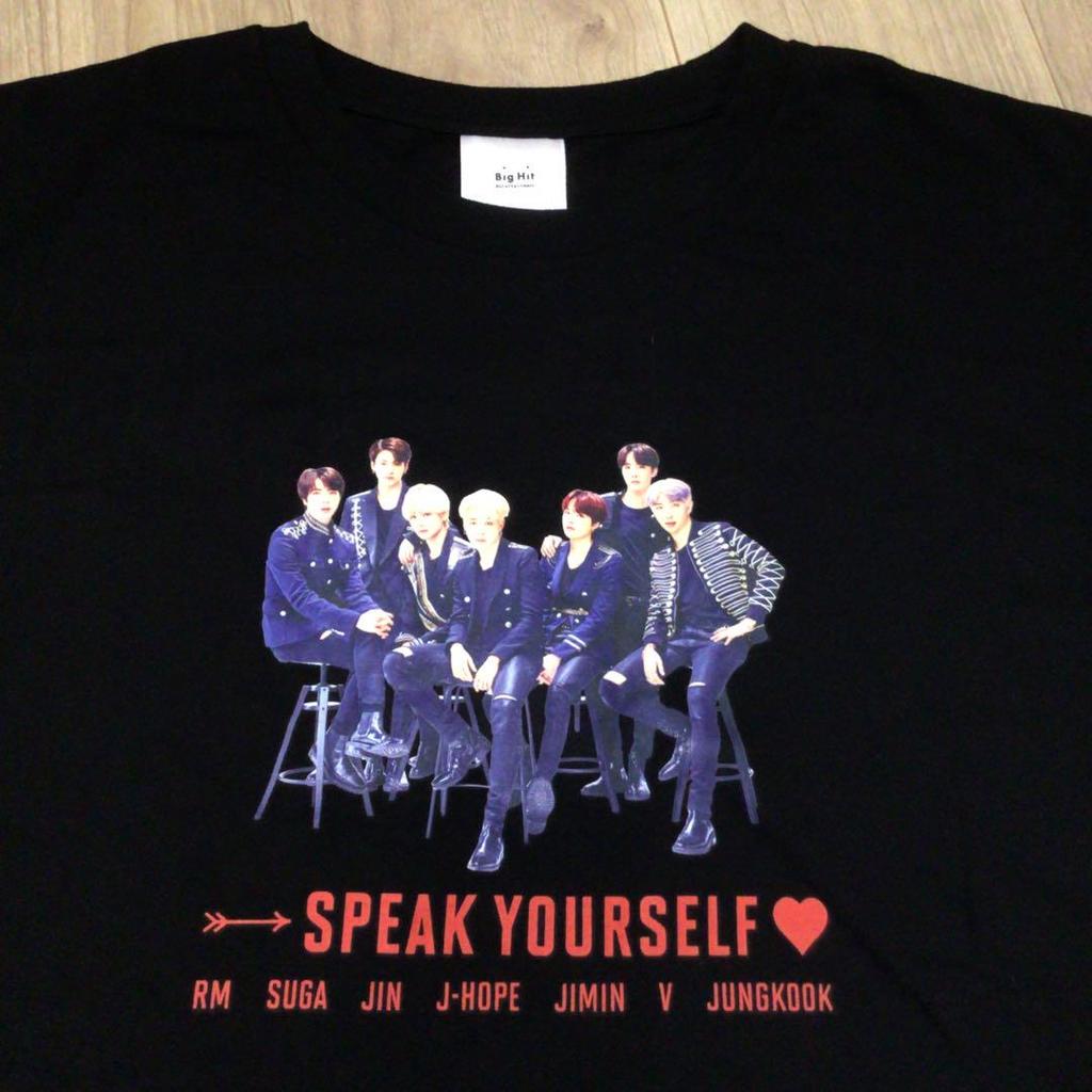 [USED] Official BTS Tour T-Shirt, Black, "Speak Your Self