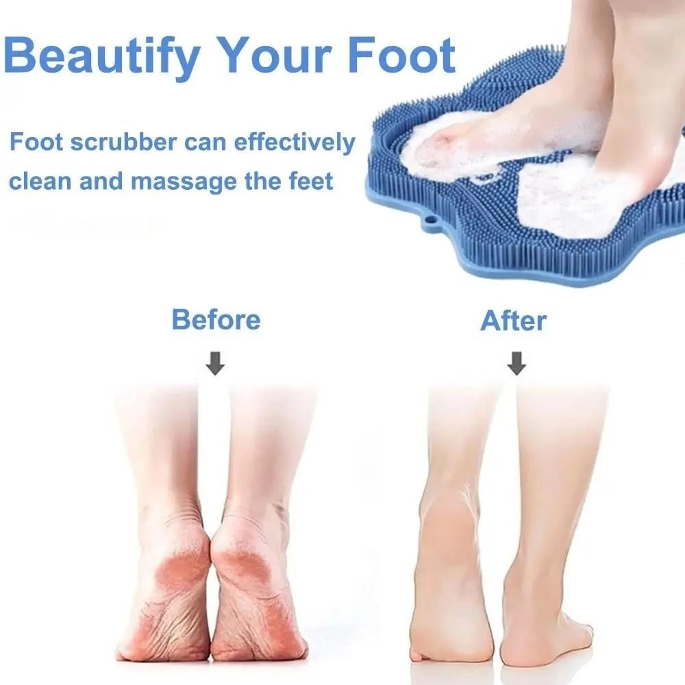 Suction Cups Cat Scratching Brush Soft Non-Slip Pet Massage Pad Exfoliating Self-grooming Shower Massage Brush Shower Use