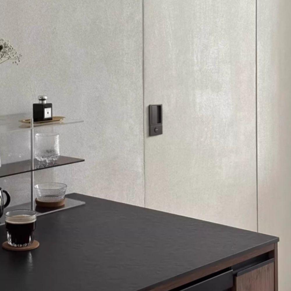 Serratura Magnetica per Porte Finitura Nera Linguetta Singola Maniglia Porta Invisibile Porte per Stanze