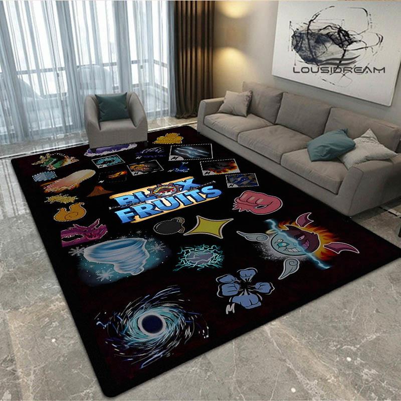 Spiel B-blox Früchte bedruckter Teppich Rutschfester Teppich Außen Teppiche Läufer Wohnzimmer Schlafzimmer Dekor Teppich für Schlafzimmer Geburtstagsgeschenk