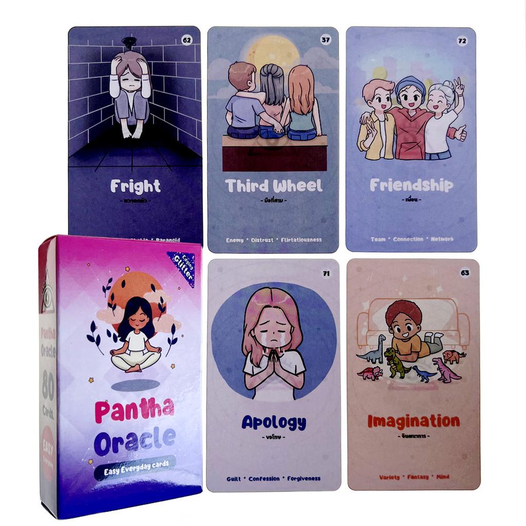 Pantha Orakel Mystische Divination Tarotkarte Kleines Mädchen Decks Brettspiel Englische Karten