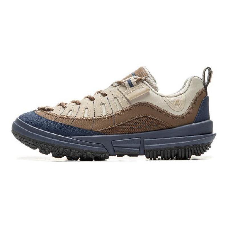 Li-Ning CF Linchuan Lite Men Low-Top Outdoor Hiking Shoes Brown Blue AHCU057-1 42