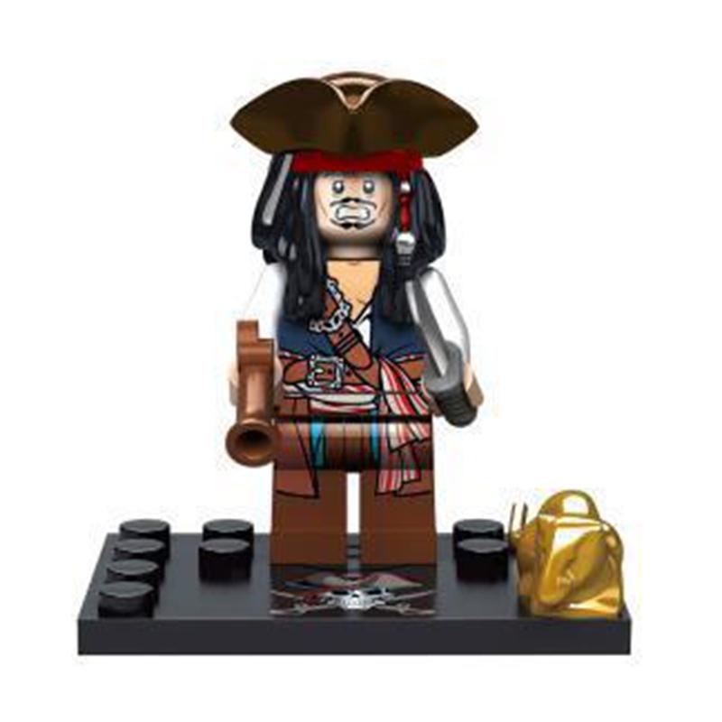 Navy Pirates Blocks Captain Jack Sparrow Caribbean Figure Blocks Construction Playthings Building Bricks Classic Movie Figures Playthings