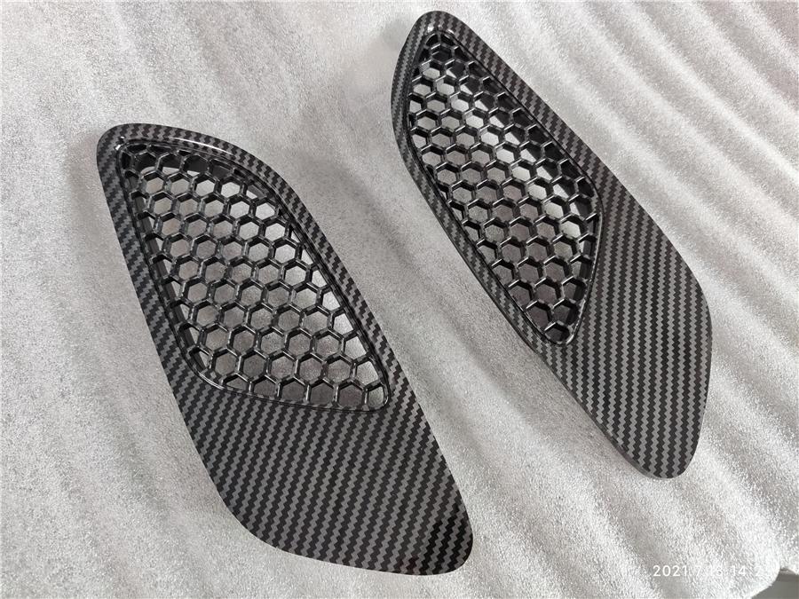 2x Carbon Fiber Style Bonnet Vent Hood Air Vents For BMW E90 E91 E92 E93 M3 Type