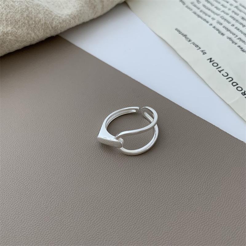 Versatile Adjustable Heart Ring for Women - Elegant Layered Design