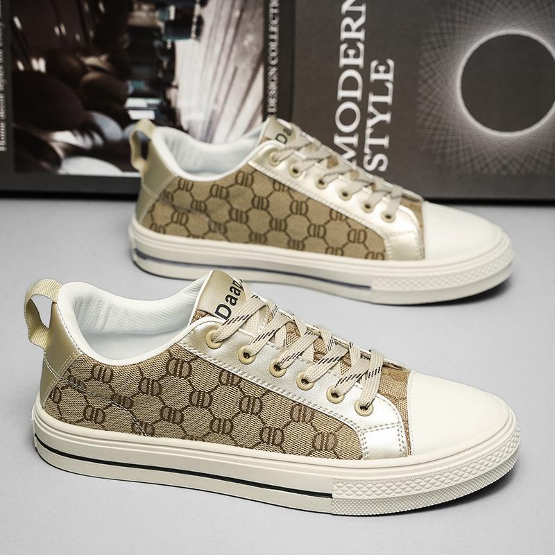 

Весенняя мужская обувь парусиновые туфли мужская трендовая обувь повседневная парная студенческая шнуровка низкий верх кеды 44