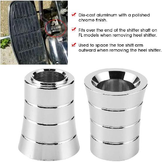 Heel Shifter Eliminator Aluminum Heel Shift Level Eliminator Cover Motorcycle Foot Control Fit for FLHTCUSE4 Custom FLTRXSE Standard EFI FLHTI