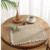 Rectangle Placemats Nordic Table Mat Retro   Coffee Tea Dish Bowl
