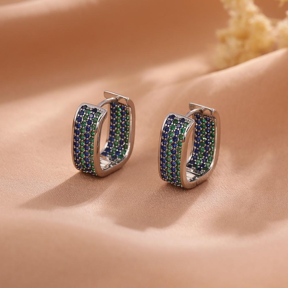 High-End Light Luxury Zircon Ear Cuffs: Eco-Friendly Fashion Earrings for Women