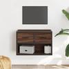 VidaXL TV Cabinet Brown Oak 60x31x39.5 Cm Engineered Wood and Metal, TV Stand, Media Cabinet, TV Console, HiFi Cabinet, 848913