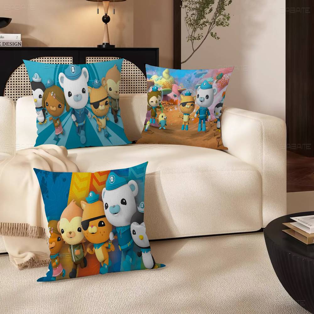 The Octonauts cartoon printed Cushion Cover Inches Farmhouse Decor Home Throw Pillow Covers for Couch Decorations