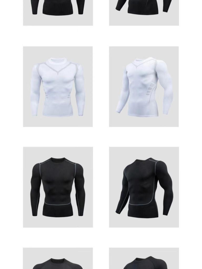 PRO Men's Quick-Dry Breathable Compression Long & Short Sleeve Fitness Running T-Shirt