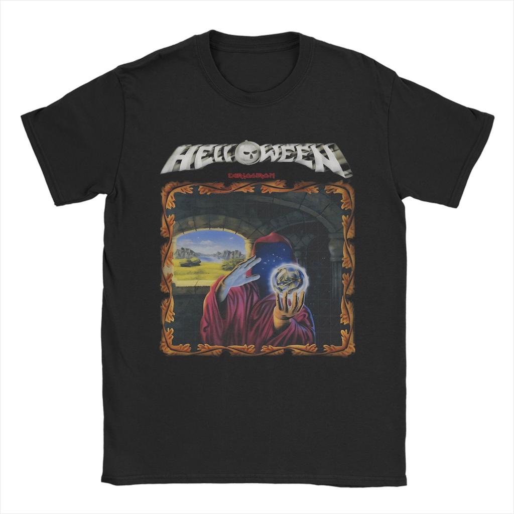 3 Good Designs Helloween Band Pure Cotton TShirt For Unisex Summer Vintage TShirts O Neck Harajuku Tee Shirt Oversize Tops