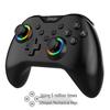 NS/NS2 Wireless Game Controller with Neon RGB Lighting, Rapid Fire, Vibration, Six-Axis, and Original Button Compatibility
