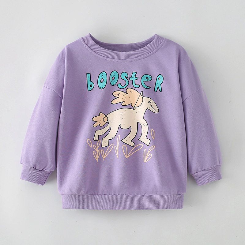 Cute Rabbit Girl Spring and Autumn Pure Cotton Casual Sweatshirt