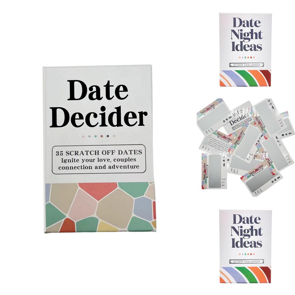 Date Decider Adult Card Game For Couples With Scratch Off Date Ideas For Romantic Date Night