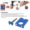 35mm Hinge Hole Drilling Guide Locator DIY Wood Furniture Door Cabinets Hinge Installation Drilling Jig  ABS Woodworking Tools