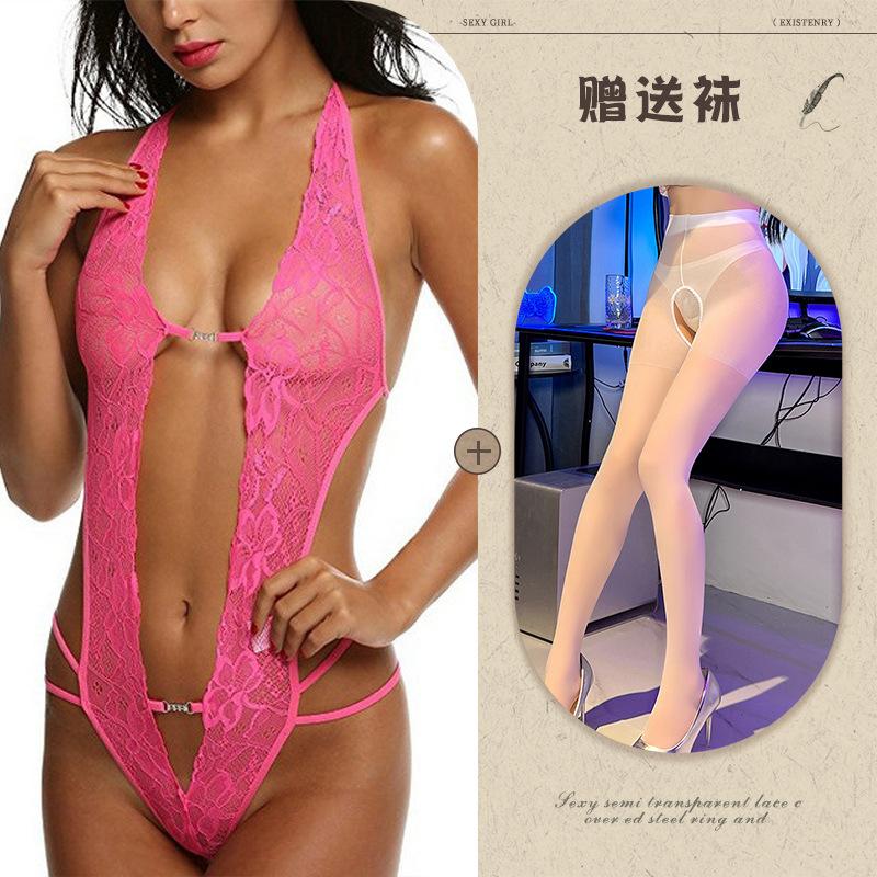 European and American sexy lingerie supply perspective backless body sculpting lace