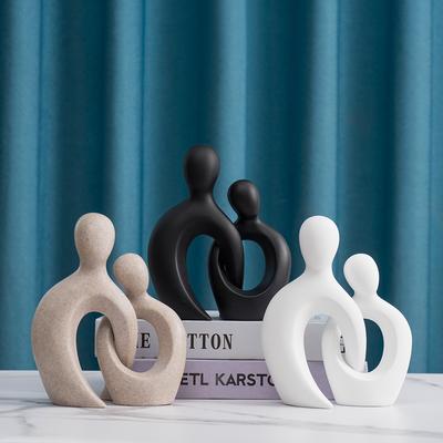 Modern Couple Desktop Ornaments Abstract Handmade Bedroom Entrance Hug Sculpture Figure Nordic Home