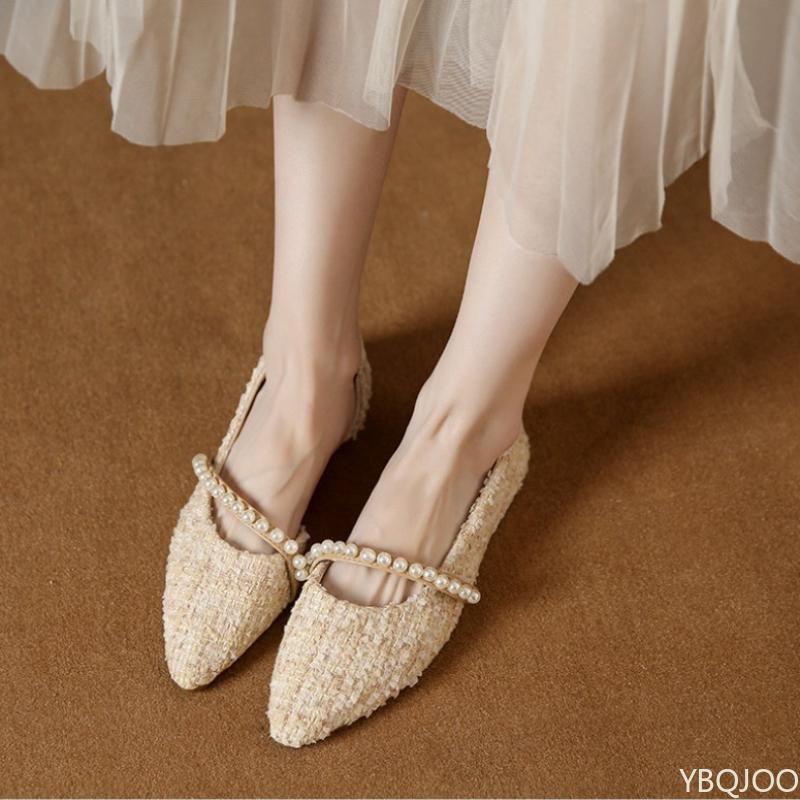 Spring Summer Pointed Flat Single Shoes for Women Versatile Gentle Casual Simple Comfortable Elegant Women's Shoes
