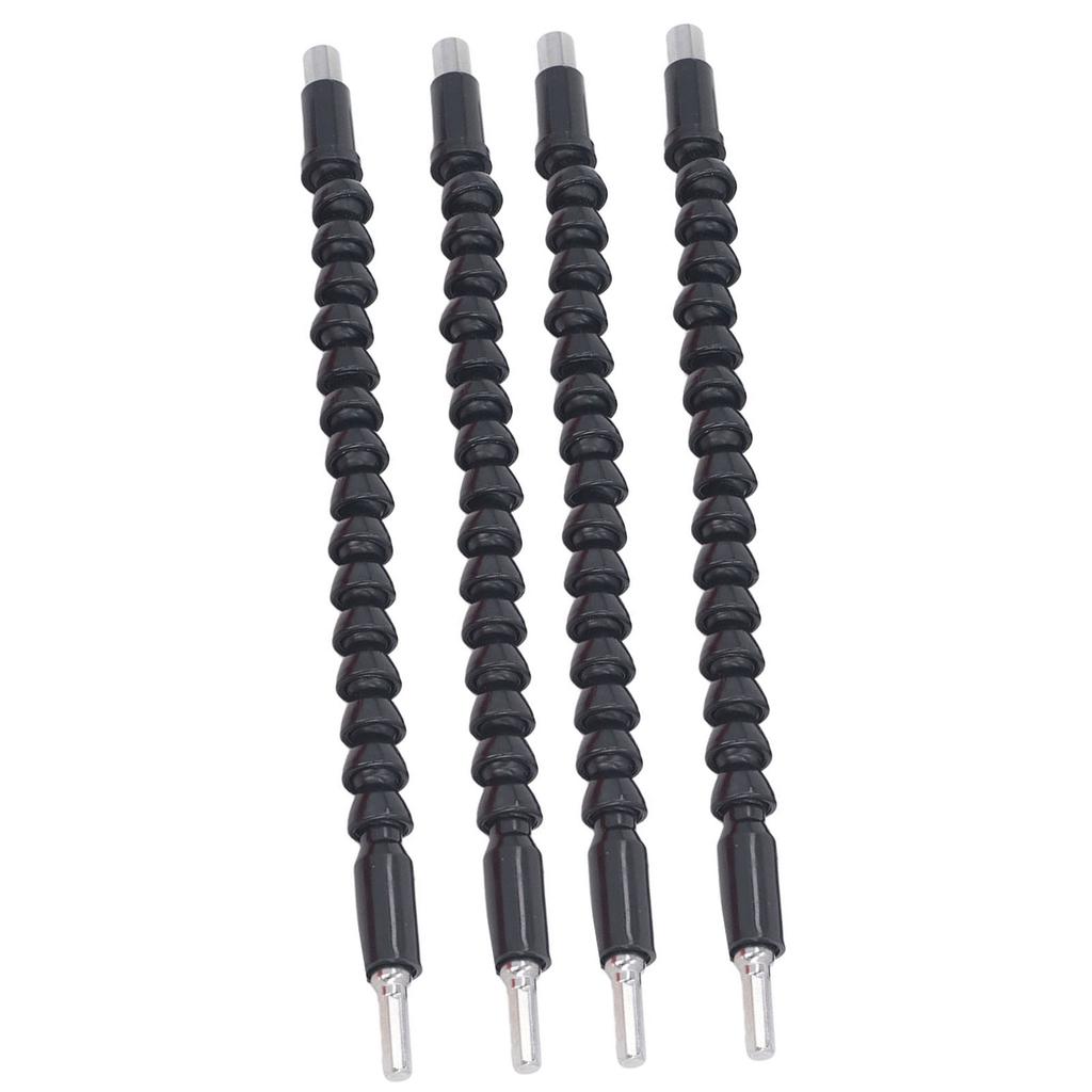 4 STK Fleksibel Borforlenger 11,6 Tommer 1/4 Tomme Bortilkobling Bøybar Skrutrekker