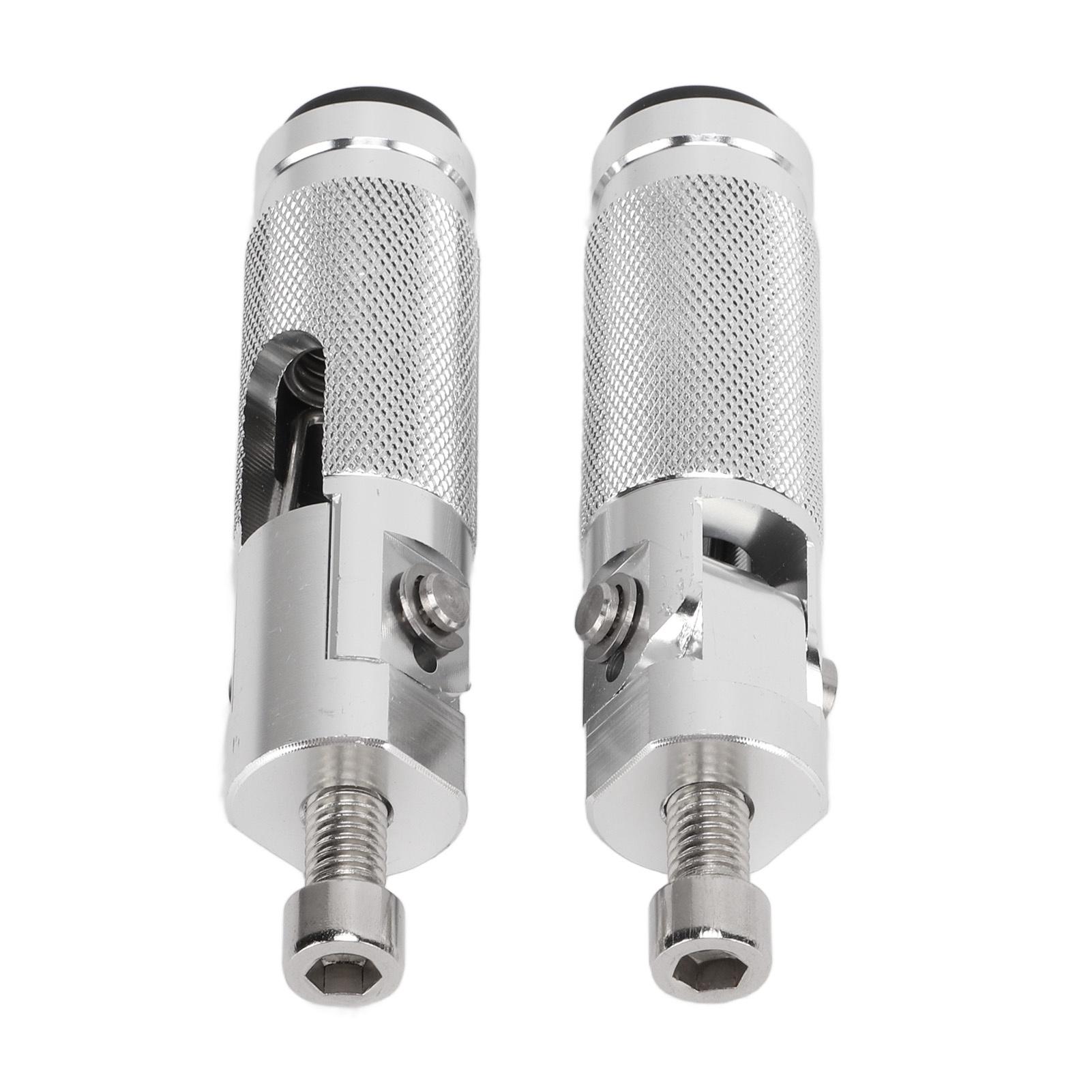 

Универсальная складная подножка для мотоцикла из алюминиевого сплава, запасная педаль для ног, подножка, серебристая серебряный