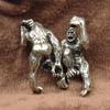 Animal Gorilla Brass Knife Beads Orangutan Paracord Bracelet Umbrella Rope Outdoor Survival Tool DIY Lanyard Pendant Accessories