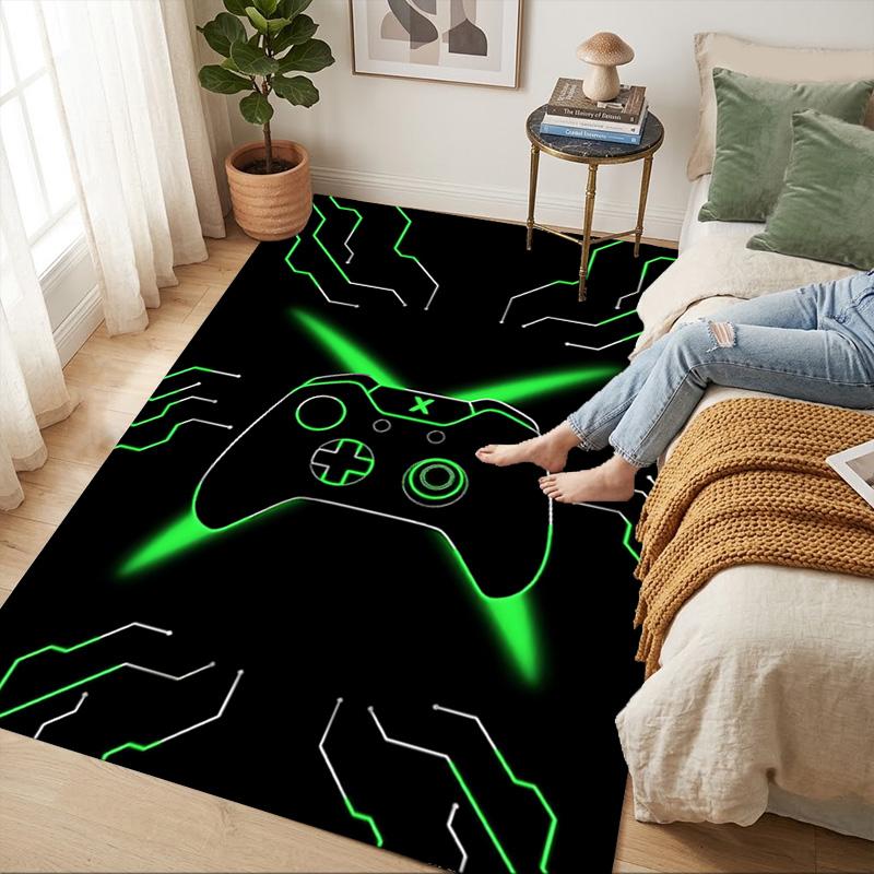 Cyber Game Wohnzimmer rutschfester Teppich Weicher Teppich für Schlafzimmer Spielzimmer Sofa Büro Heimdekoration Fußmatte Weihnachtsgeschenk C9261248