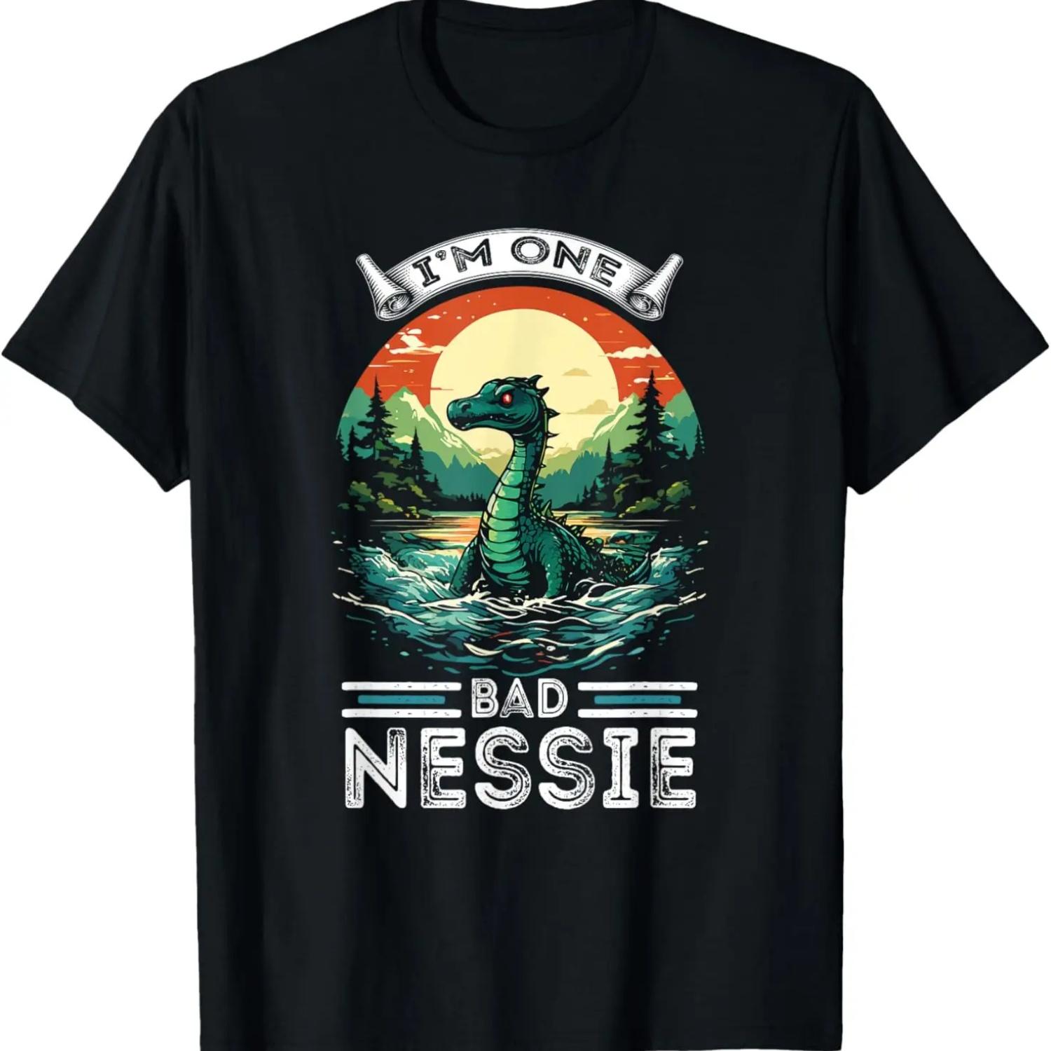 Nessie Monster Scotland Loch Ness Research T-Shirt S