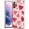 Colorful Love Heart Phone Case For Samsung Galaxy S24 Ultra S23 FE S22 S20 S21 5G S10 S9 Plus S10E S8 Soft Silicone Clear Cover