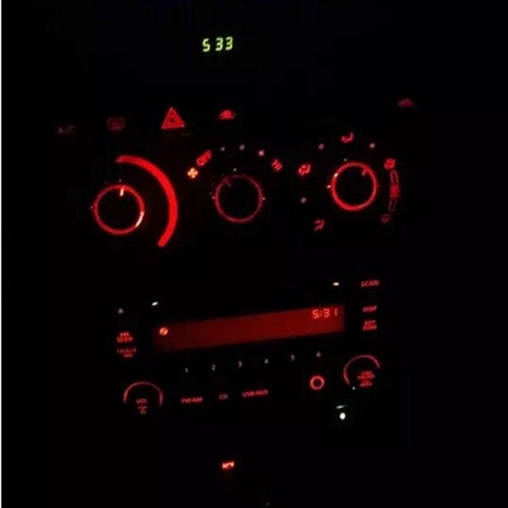 SNZ Toyota Vitz Air Conditioner Dial Switch AC Knob Panel Aluminum Ring Replacement for Toyota Vitz 3 Piece Set