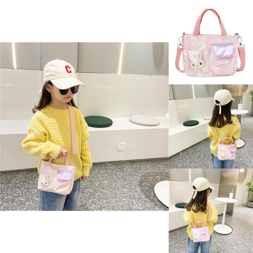 Girls Cartoon Tote With Antiburden Function And Durable Fabric For School