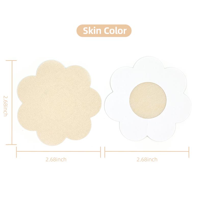Extra-Wide Boobytape Breast Lift Tape Athletic Adhesive Bra Push up 3 Inches Boob Tape with 2 Pcs Nipple Cover