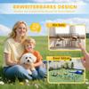 12 Panels Heavy Duty Puppy Playpen, for Small Dogs, Indoor and Outdoor Use - Silver