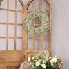 Gypsophila Artificial Plants Wreath DIY Vibrant Decorative Wreath Nostalgia Door Hanging Decor Gift for Wedding Party Home Decor