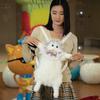1Pc Cute Simulated Cat Designer Backpack Women Kawaii Soft Plush Trendy Backpack Purse for Woman School Bag Gift for Girls