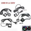 5V USB 220V 2,5W 3W 5W Akvarijní ponorné vodní čerpadlo s LED světlem Akvarijní fontána Jezírko EU zástrčka Aquario čerpadla Akvarijní mazlíček