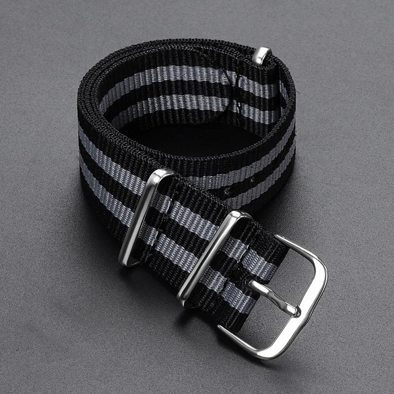 Ribbed Nylon Watch Strap 16/18mm 20mm 22mm for Omega Military Sport Watchband Braid Ballistic Fabric Band for Men Women Bracelet