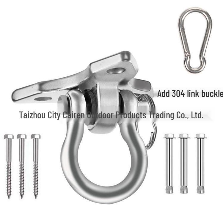360° Rotating Stainless Steel Swing Hook for Outdoor Hammock or Swing Chair