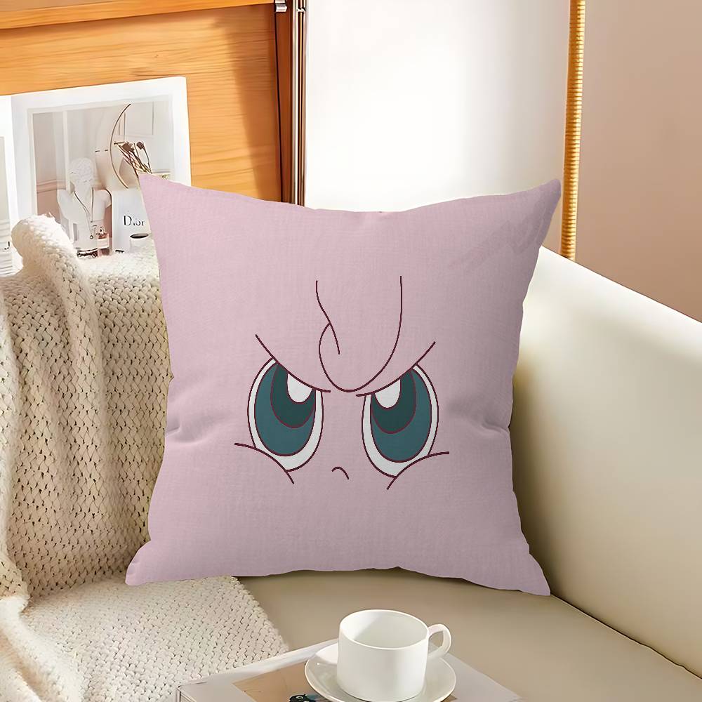 Japan Anime P-Pokemons Cushion Cover Pillowcase Upholstery Sofa Throw Pillow Home Decor Pillowcas