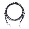 New Women Eyeglass Chains Black Acrylic Beads Chains Anti-slip Eyewear Cord Holder Reading Glasses Rope Eyewear Accessories
