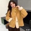 Retro Brown Fur Collar Wool Coat - 2025 Autumn/Winter Collection