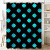 Modern Bath Shower Curtain With Green Pink Moroccan Geometric Pattern Waterproof Fabric For Bathroom Decorations