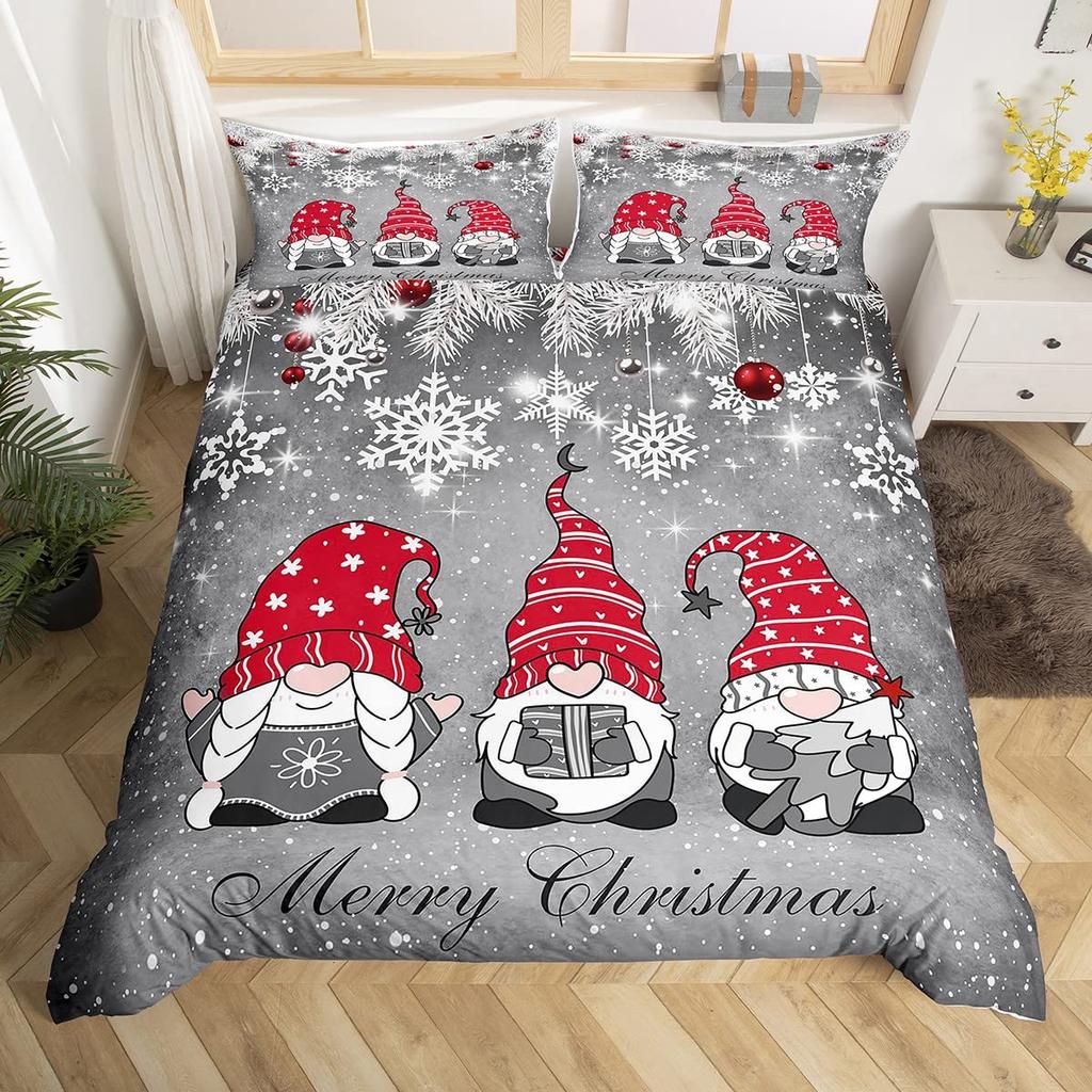 Santa Claus Bedding Set, Christmas Tree Duvet Cover Full Queen,Galaxy Starry Sky Comforter Cover Decor New  Quilt Cover