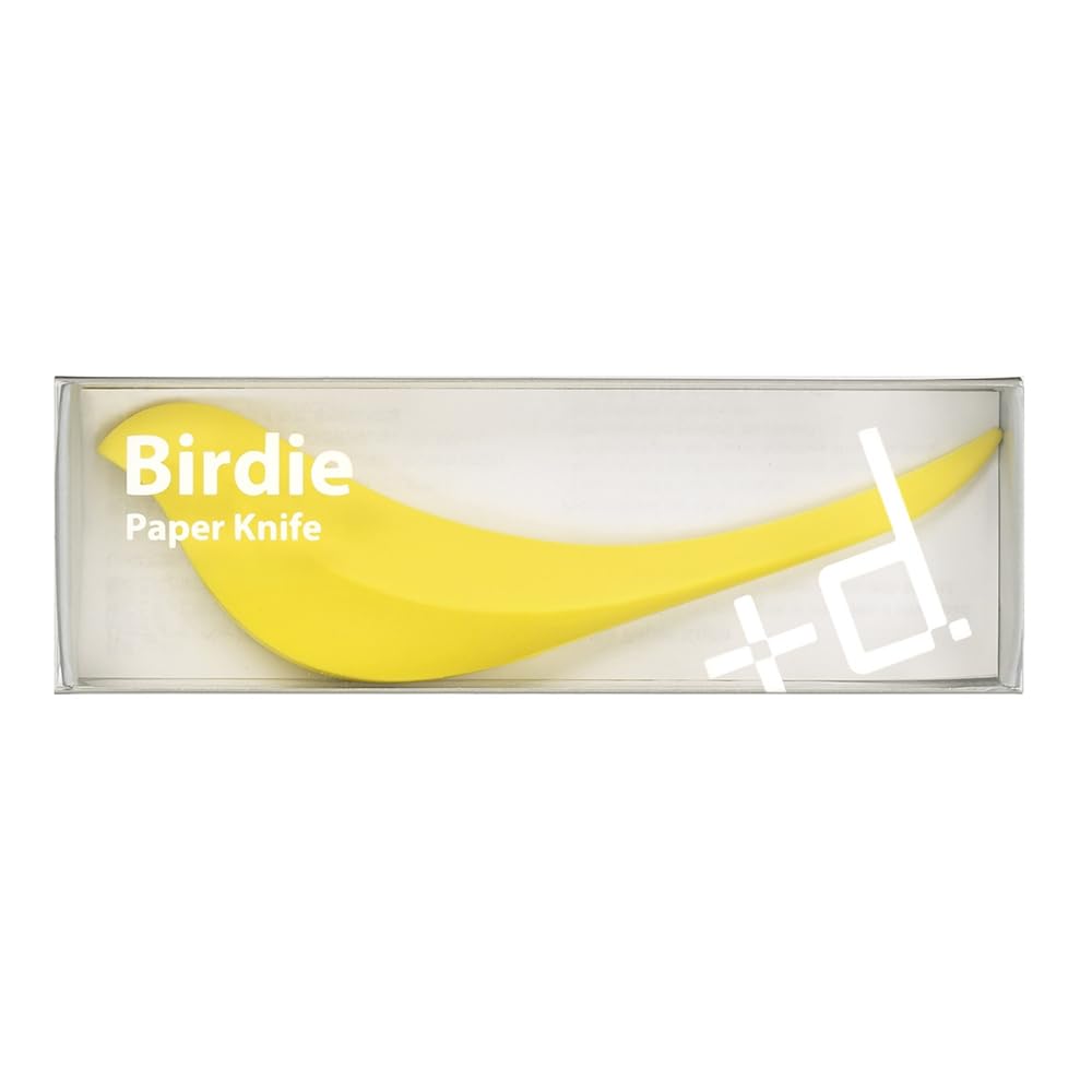 H Concept +d Birdie Paper Knife, White, D-670-WH, Letter Opener, for Envelopes, Letters, and Birds