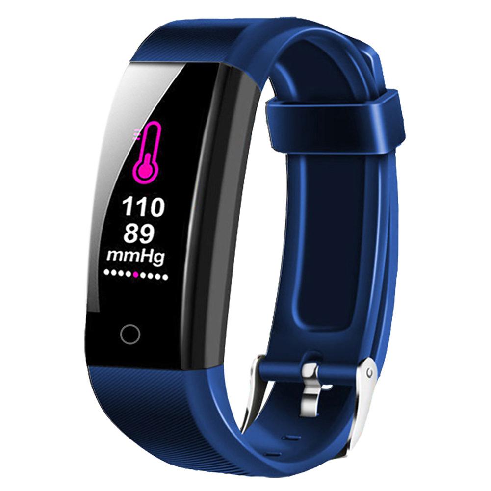 W6 Smart Bracelet Healthy Step Count Sports Watch Multifunction Smart Heart Rate MonitorBlue